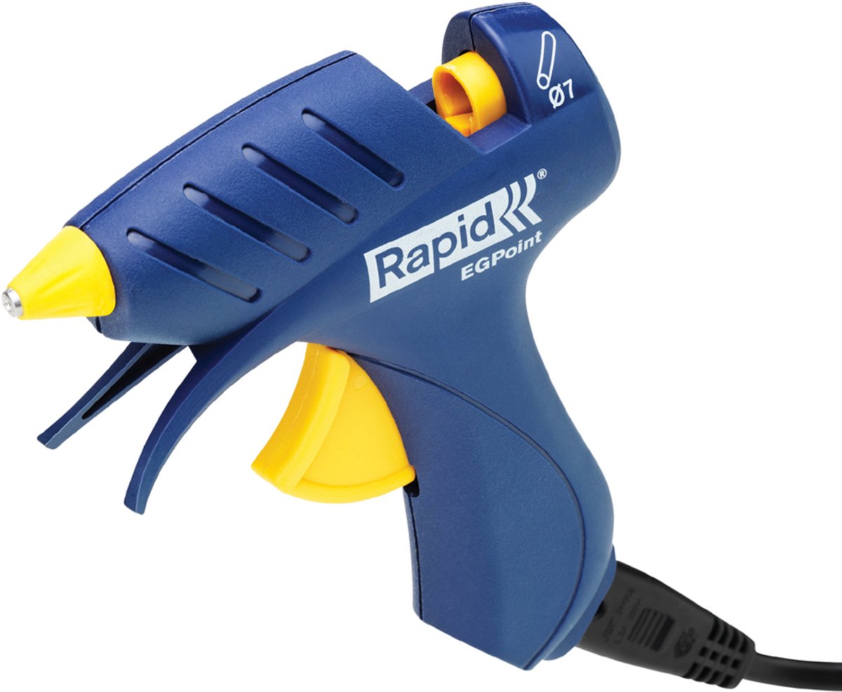 Rapid egpoint - pistola per colla piccola - wireless - con supporto - d7mm - blu