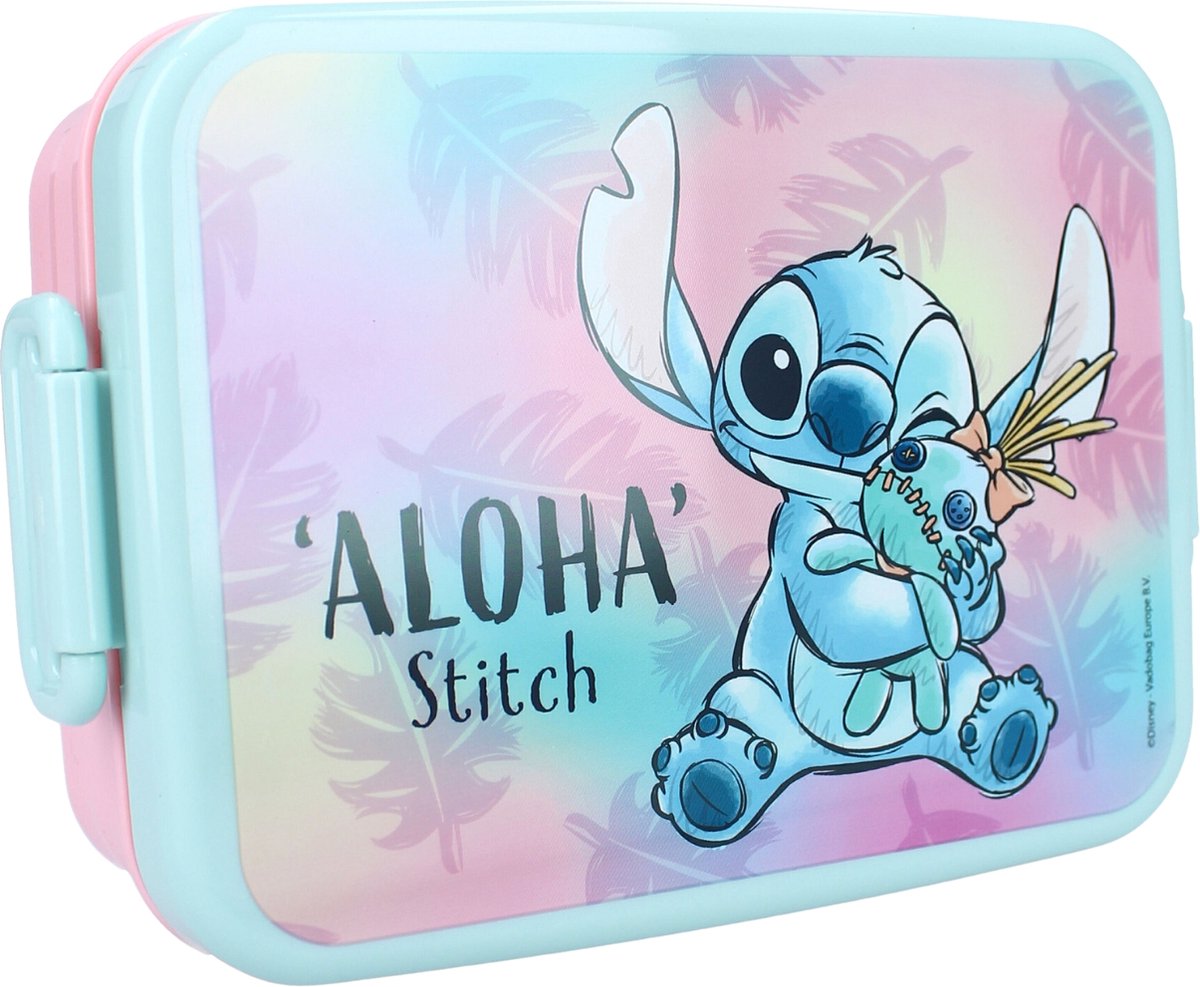 Vadobag lilo stitch - tapa rosa y azul - lonchera