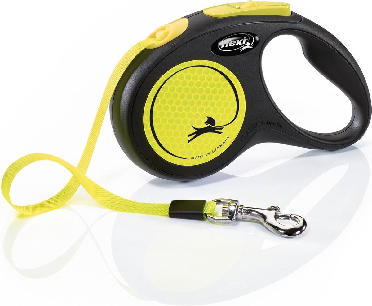 Flexi rollijn nueva cinta neón amarillo negro