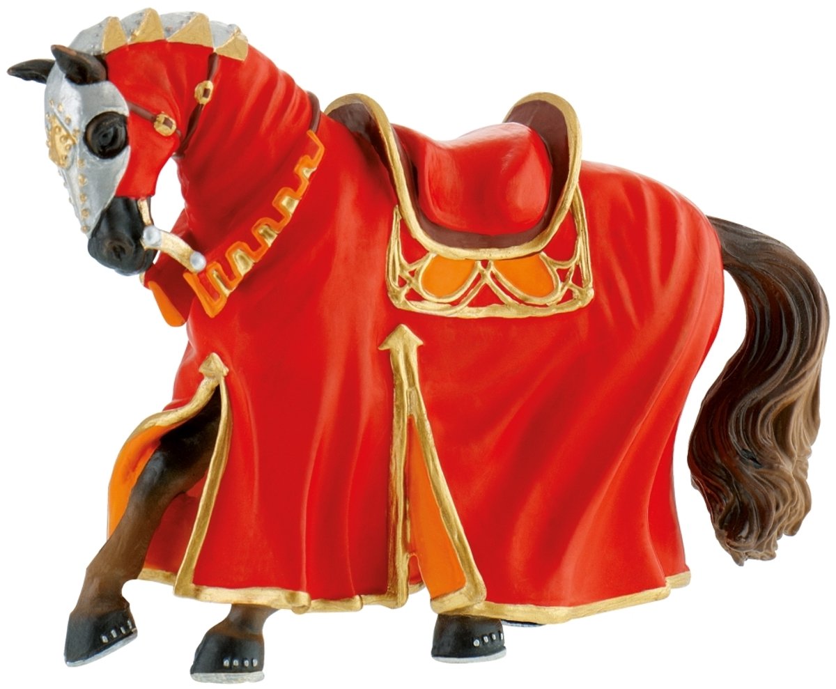 Cavallo da torneo Bullyland rosso (80768)