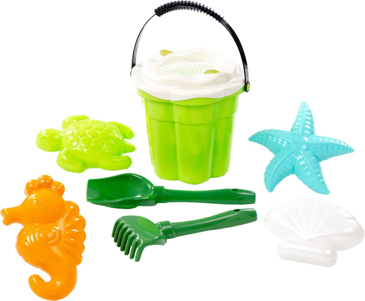 Cavallino Toys set classico Cavallino Classic con forme di sabbia verde, 9dlg.