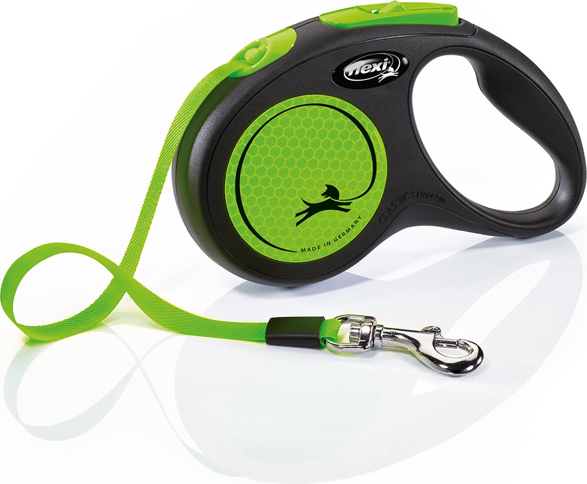 Flexi rollijn Nuovo nastro neon nero verde