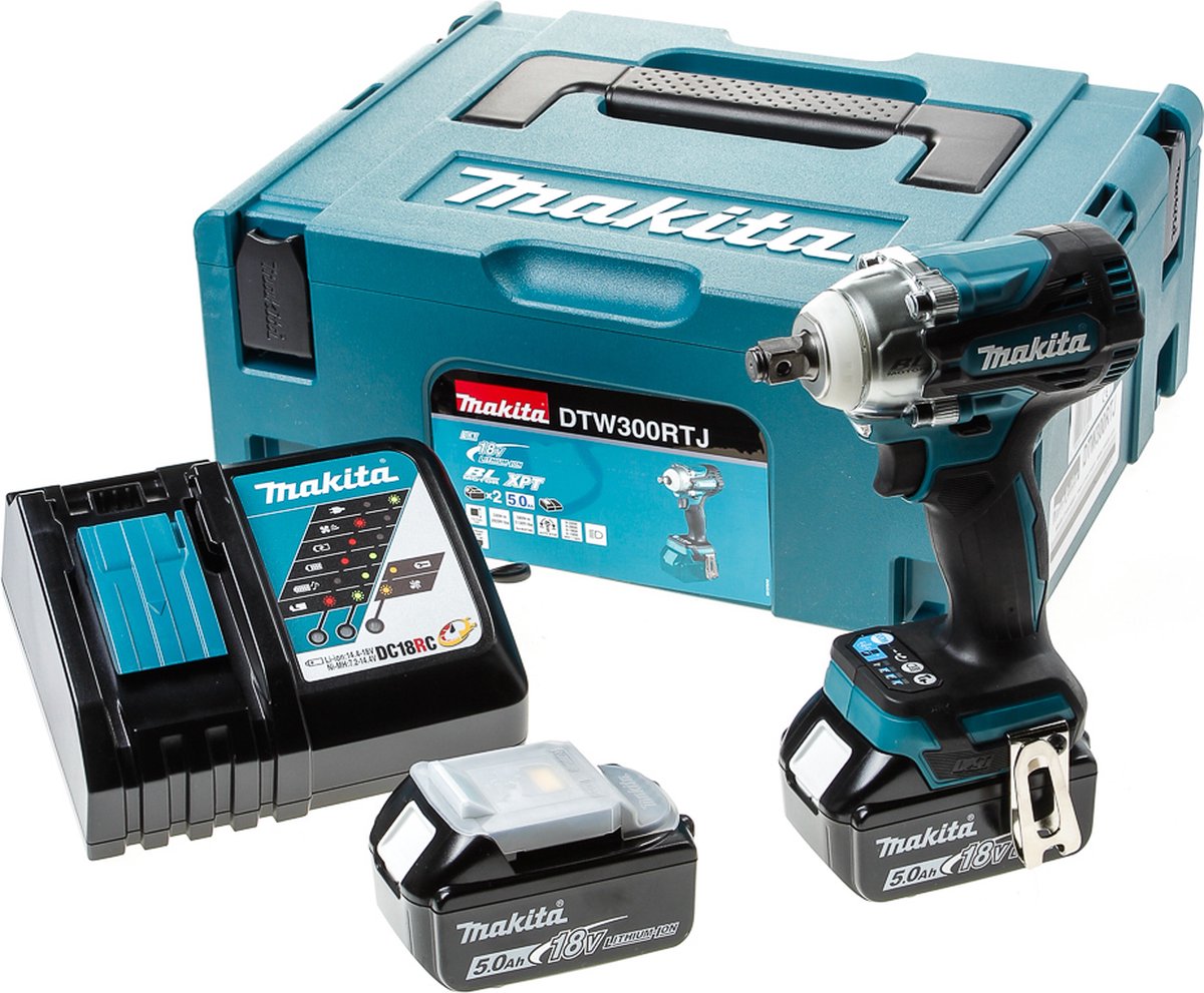 Llave de impacto a bateria makita 1 2 18v 5.0ah