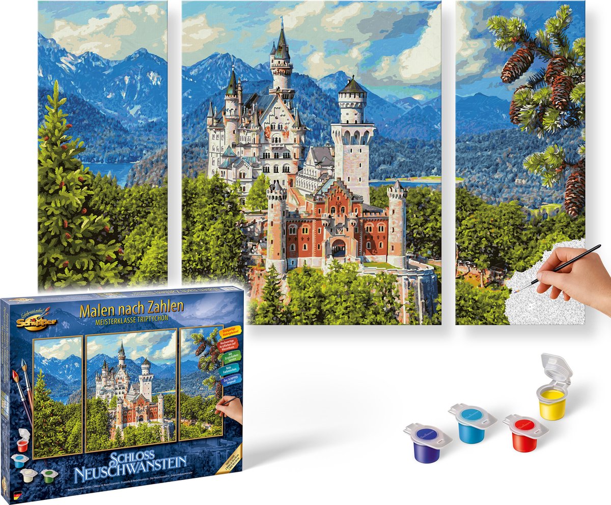 Skipper - dipingere con i numeri - Castello di Neuschwanstein - pacchetto hobby