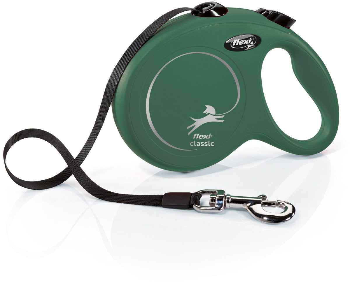 Cinta flexi retractil linea clasica verde oliva