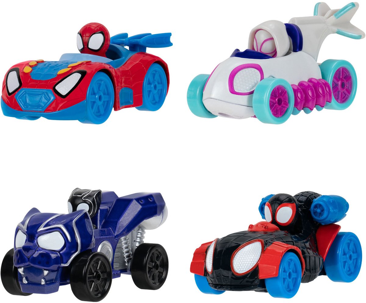 Spidey and his amazing friends metal vehicles 4-pack