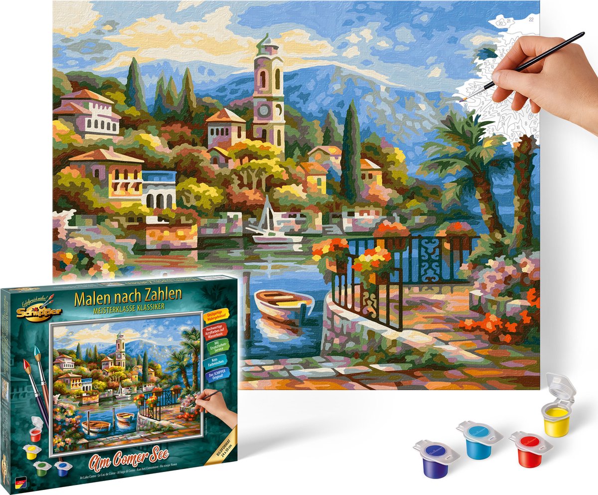 Skipper dipinge con i numeri - sul Lago di Como - pacchetto hobby