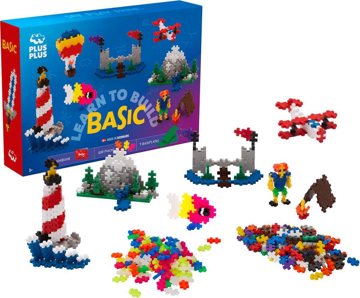 Plus plus aprende a construir plus-plus básico: 600 piezas (5008)