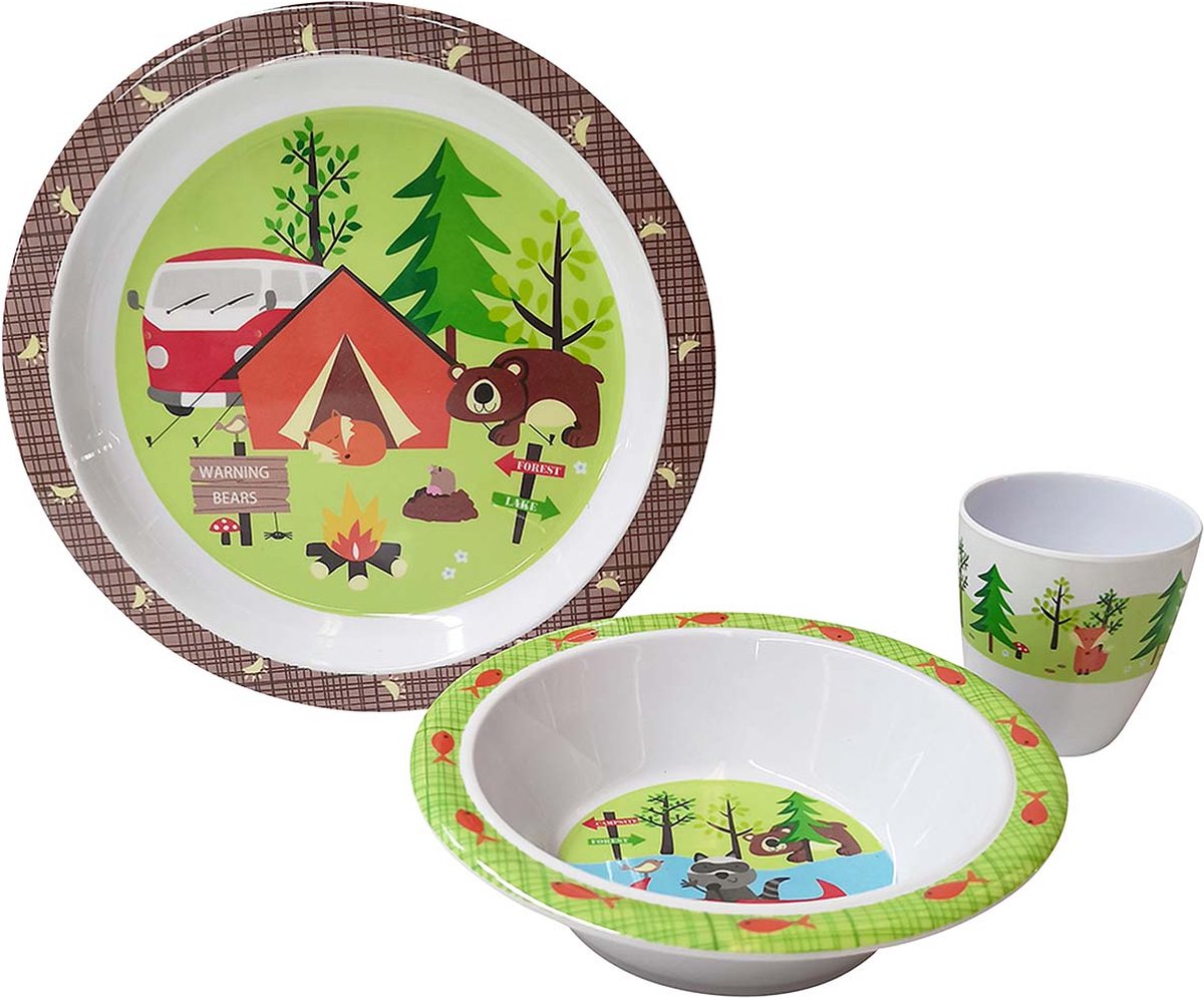 Gimex kids line servies - adventure - 3-delig