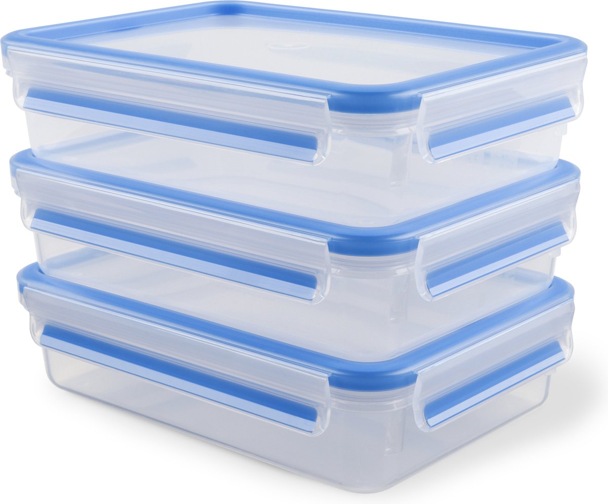 Tefal masterseal fresh - starterset - 3-delig - 3x1.2l - 100% lekvrij