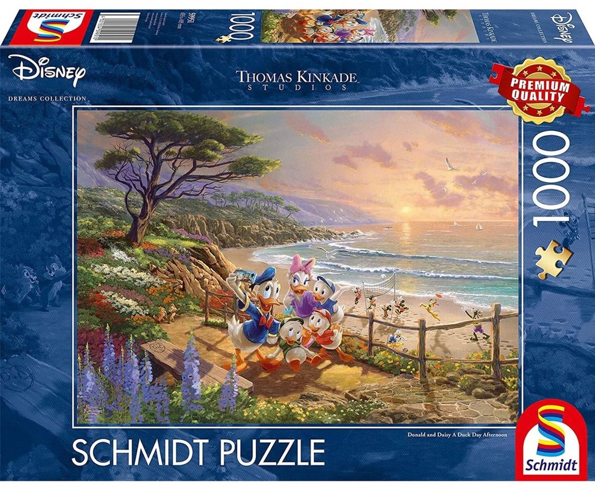Mickey mouse mickey minnie mouse thomas kinkade studios - disney dreams collection - a duck day afternoon puzzel meerkleurig