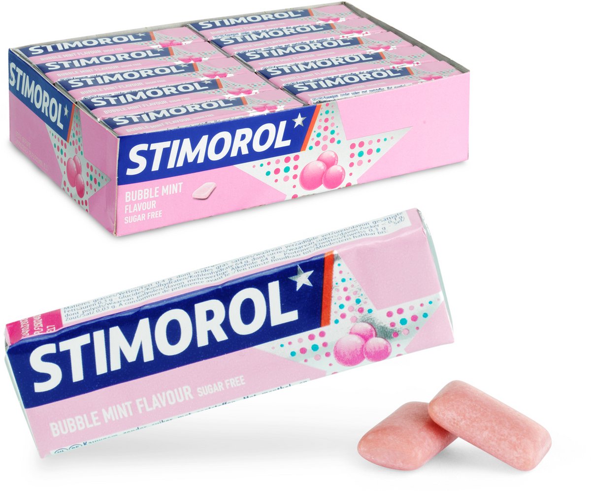 Stimorol bubblefresh - kauwgom - suikervrij - 1x30stuks