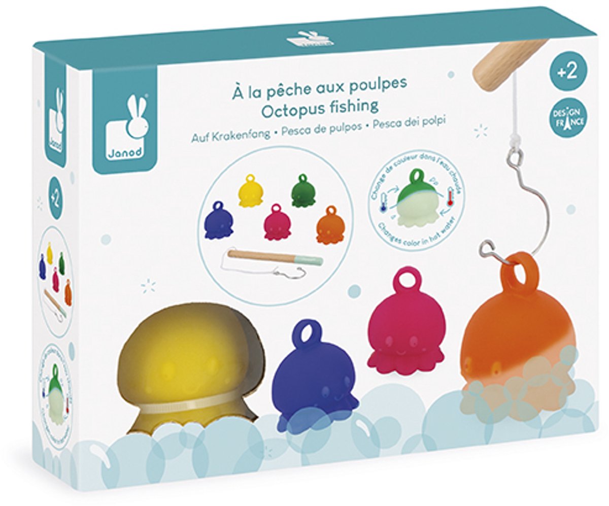 Janod - giocattoli da bagno - pesce polpo