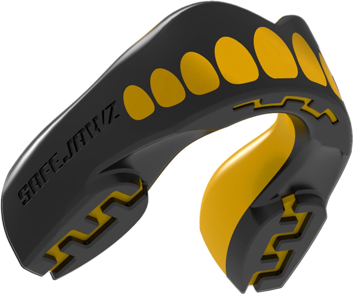 Safejawz protector bucal extro-series goldie negro oro junior