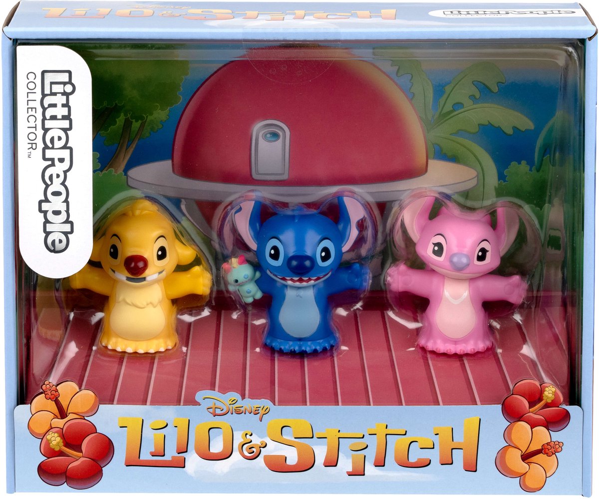 Mattel Fisher-Price Little People Collector Disney Stitch and Family - 3 personaggi