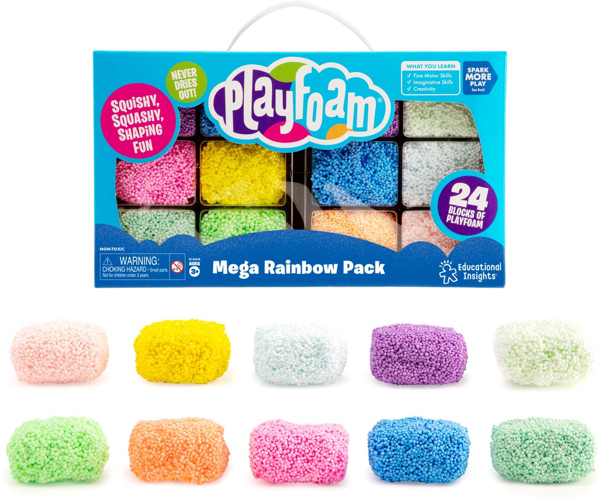 Pacchetto mega arcobaleno di risorse didattiche playfoam® - 3+