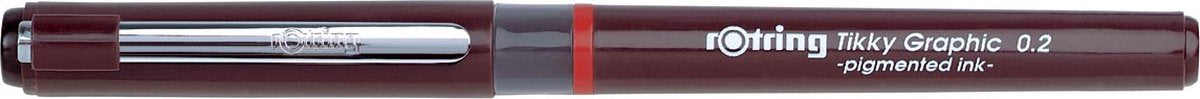Fineliner con punta in feltro grafico Rotring Tikky | 0,20 mm | inchiostro nero