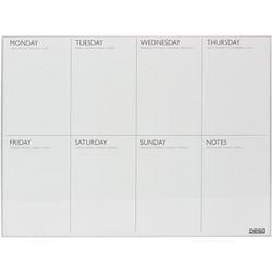 Agenda settimanale desq 4320 metal bianco