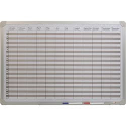 Agenda annuale desq 4123 metallo bianco