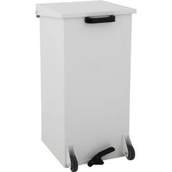 Pattumiera a pedale Dutchdesign 31004614 alluminio verniciato a polvere bianco