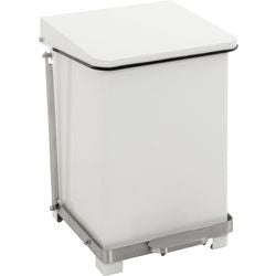 Papelera con pedal en V 31058099 acero blanco