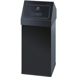 Pattumiera Dutchdesign 31004812 alluminio verniciato a polvere nero