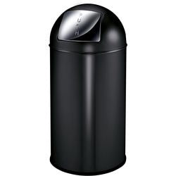 Eko Eko Waste Bin con coperchio a pressione 40 l opachi neri