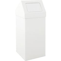 Pattumiera Dutchdesign 31009008 alluminio verniciato a polvere bianco