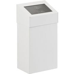 Pattumiera Dutchdesign 31021826 in alluminio verniciato a polvere bianco