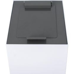 Copertura a V 31196227 acciaio zincato, grigio verniciato a polvere