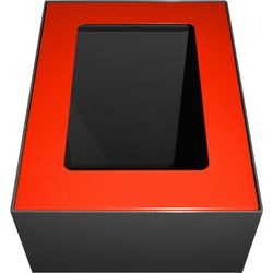 Copertura a V 31191185 acciaio zincato, rosso verniciato a polvere