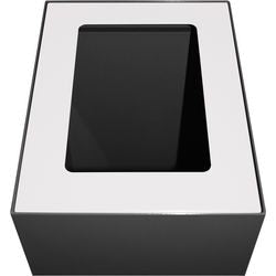 Tapa con pieza en V 31191178 acero galvanizado, recubrimiento en polvo blanco