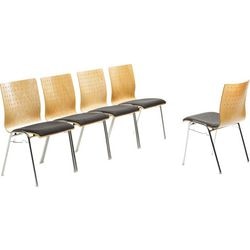 Silla apilable mayer sitzmöbel 2118 tela antracita