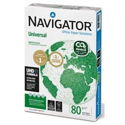 Navegador de papel blanco.