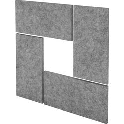 Elementi acustici per pareti Bach Hammerer vawp65 in pile grigio