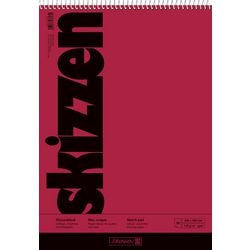 Blocco schizzi marrone rosso