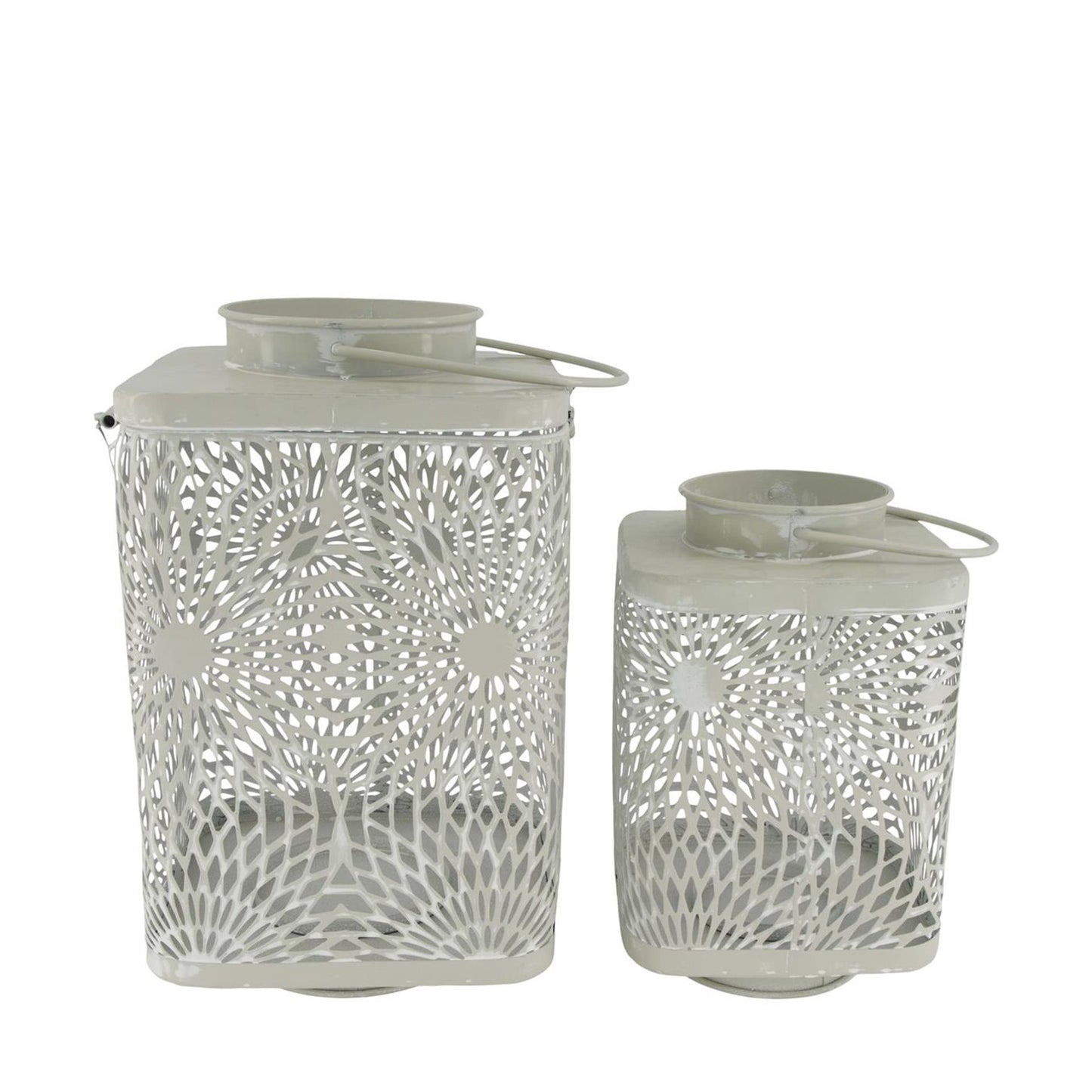 Dijk Natural Collection Lanterna in metallo grigio set a 2
