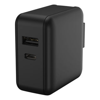 Caricatore da viaggio USB 30W con tappi intercambiabili