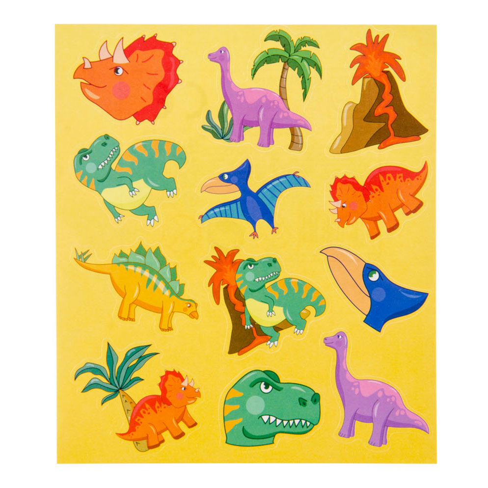LG Importa Stickervel Dinosaurus, 12st.
