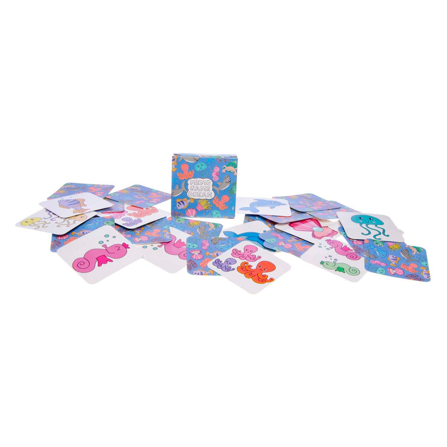 Duckiez Mini Memo Game Marine Animals, 28 cartas