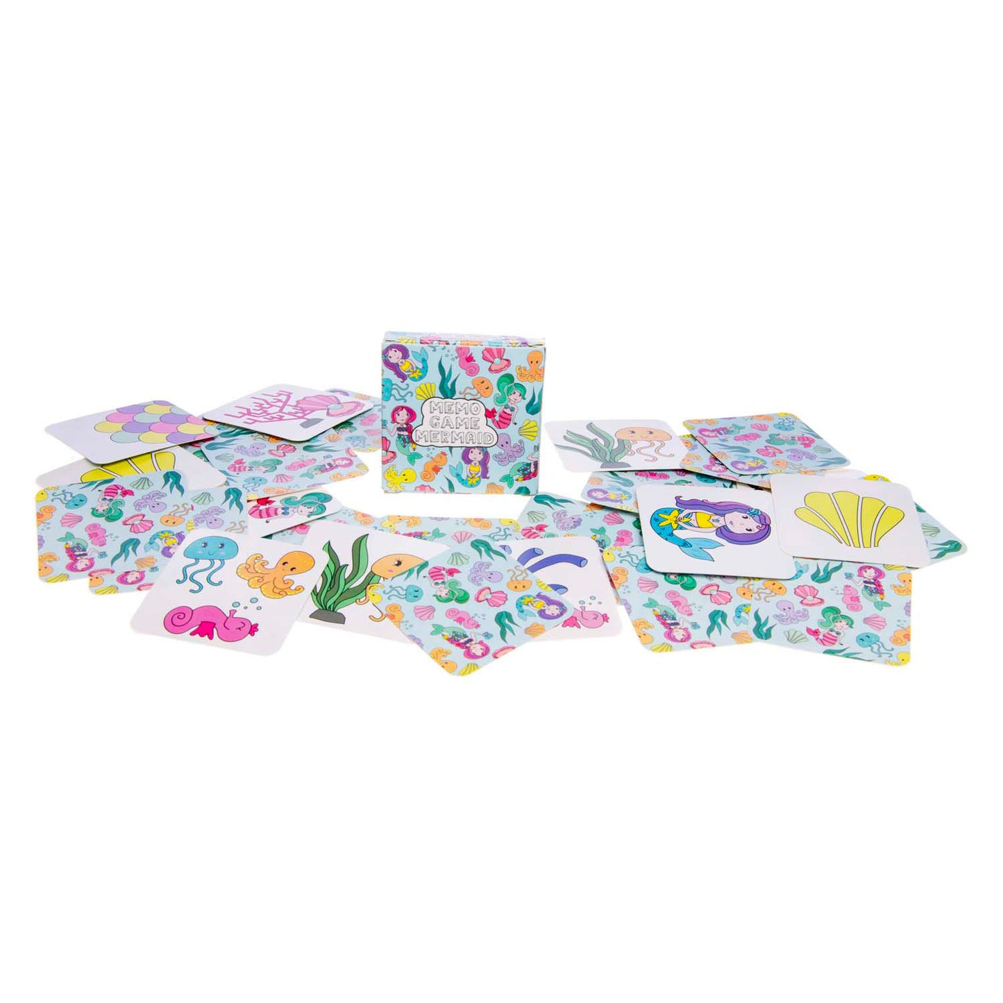 Duckiez Mini Memospel Mermaid, 28 carte