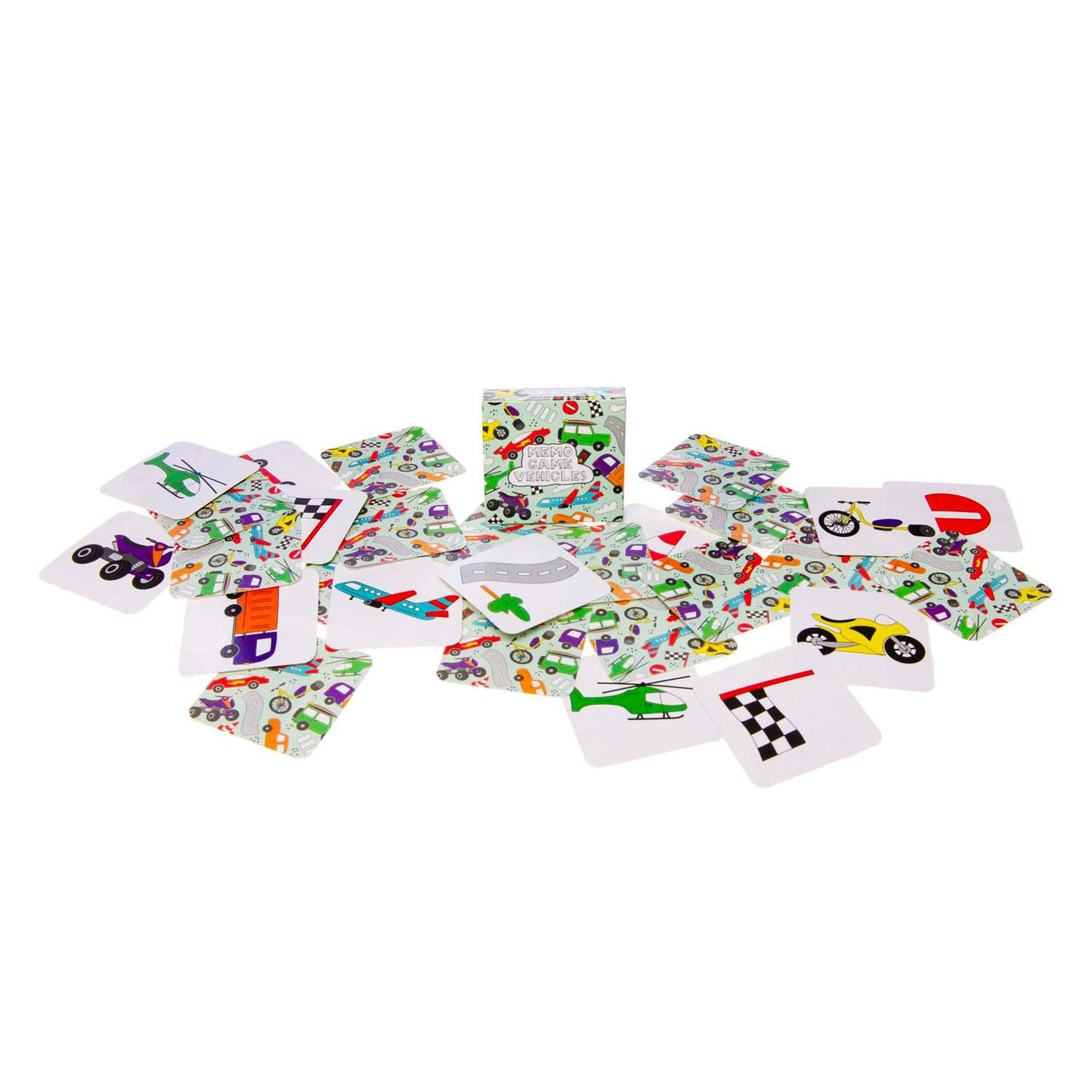 Vehículos Mini Memospel Duckiez, 28 cartas