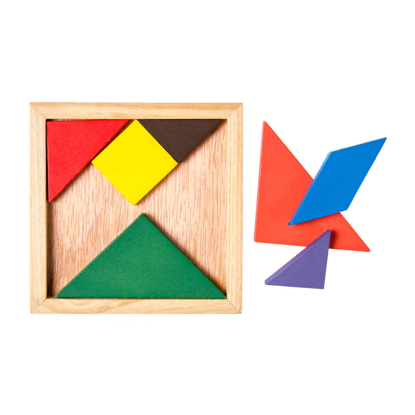 Duckiez Woodn Tangram Puzzle, 7st.