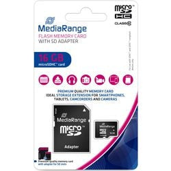 Tarjeta Micro SDHC Media Range MR958 16 GB negra