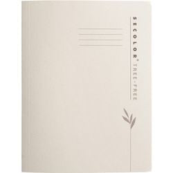 Cartella con clip djois secolor paperwise in cartone crema