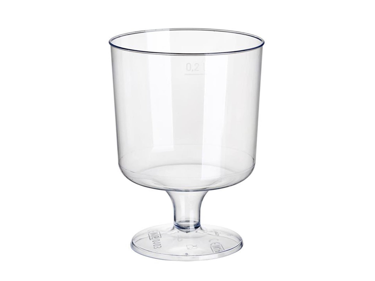 Copas de vino tinto Papstar 200ml transparente ps 10uds