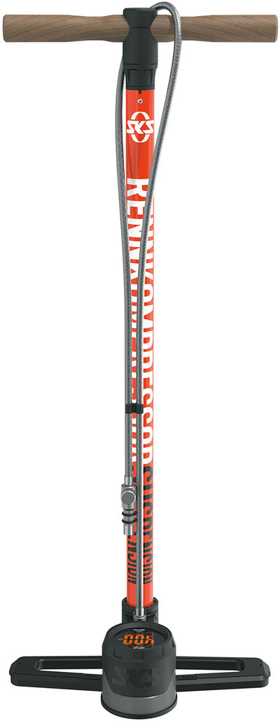 Pompa da pavimento Sks Rennkompressor sospensione 27,5 bar nero rosso
