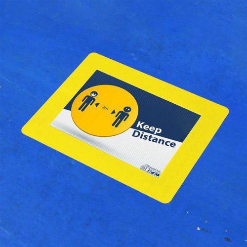Cinta para marcar suelos djois 197624 PVC amarillo