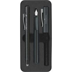 Set penne Faber-Castell FP M BP Grip Edition nero