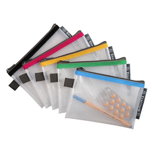 Estuche con cremallera exacompta 34120e gama de colores eva